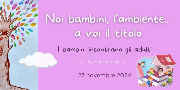 Noi bambini, l’ambiente... a voi il titolo (copertina)